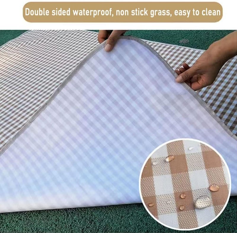 Lchkrep Picnic Blanket Beach Blankets 80"x60" Large Sandproof Waterproof Camping Portable Travel Blanket Play Mat for Outdoor Indoor Family Beach Park Grass,Hiking, Music Festival - Image 5